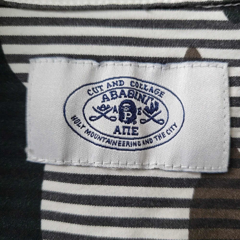 Authentic Men Bape Aape Camo Button Down Shirt S - Picture 3 of 4